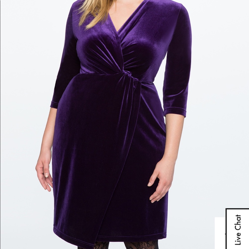 ISO Eloquii Purple Velvet Dress